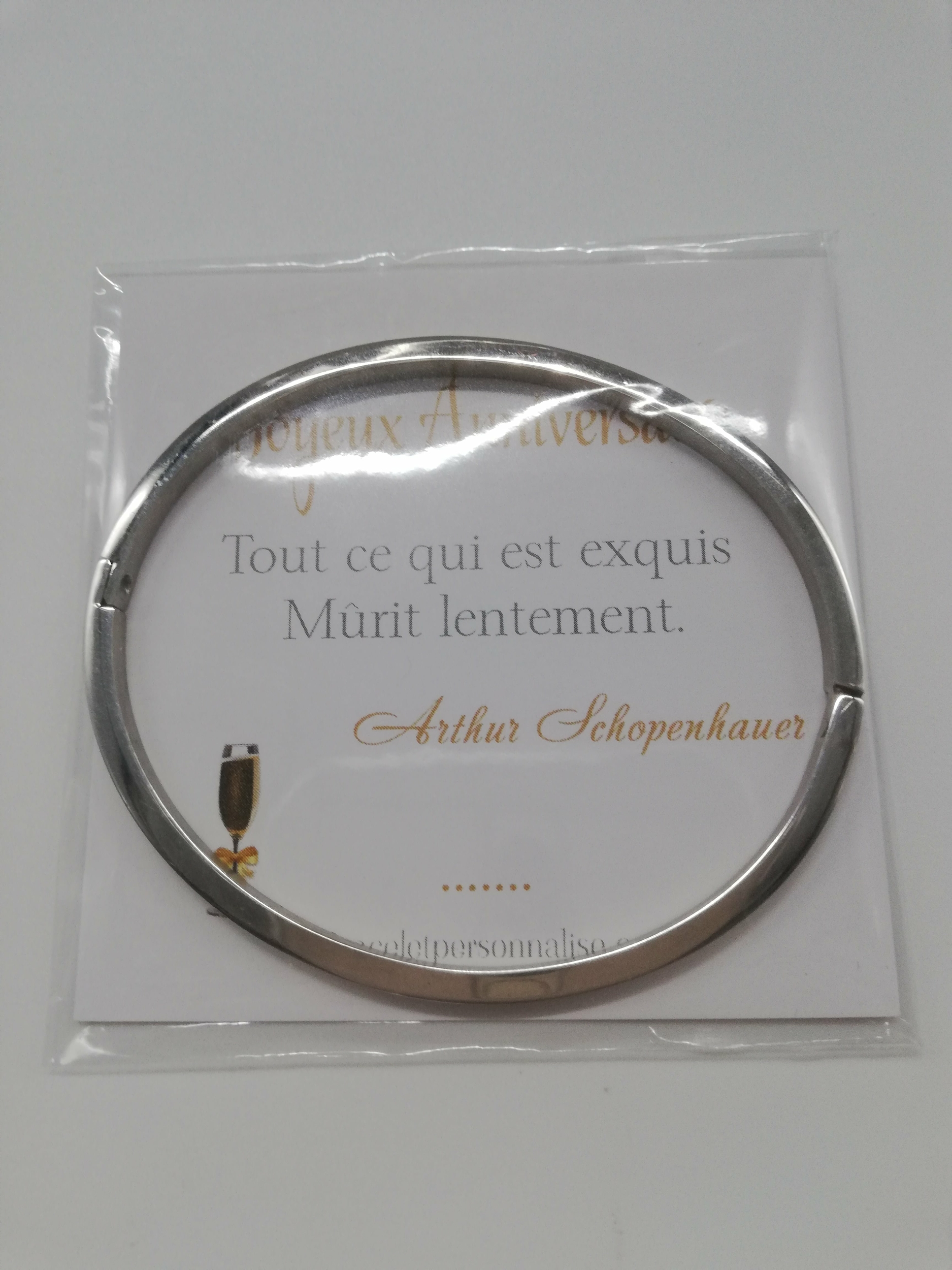 Cadeaux anniversaire mère bracelet personnalisé Maman chérie