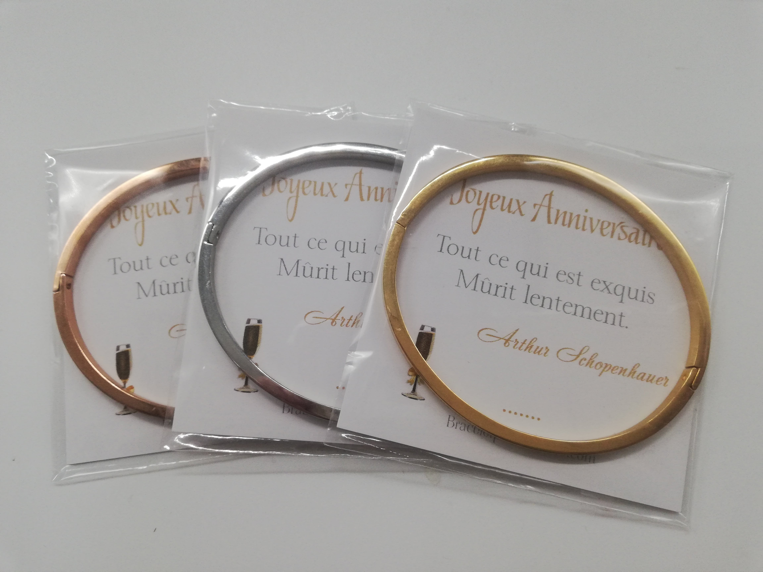 Cadeau pour anniversaire de maman bracelet personnalisé Maman en or