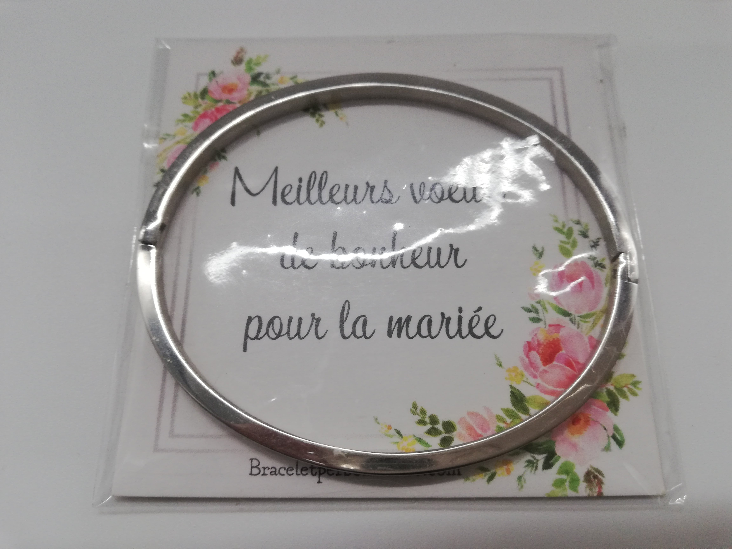 Bracelet future mariée personnalisé La vie est faite de surprises