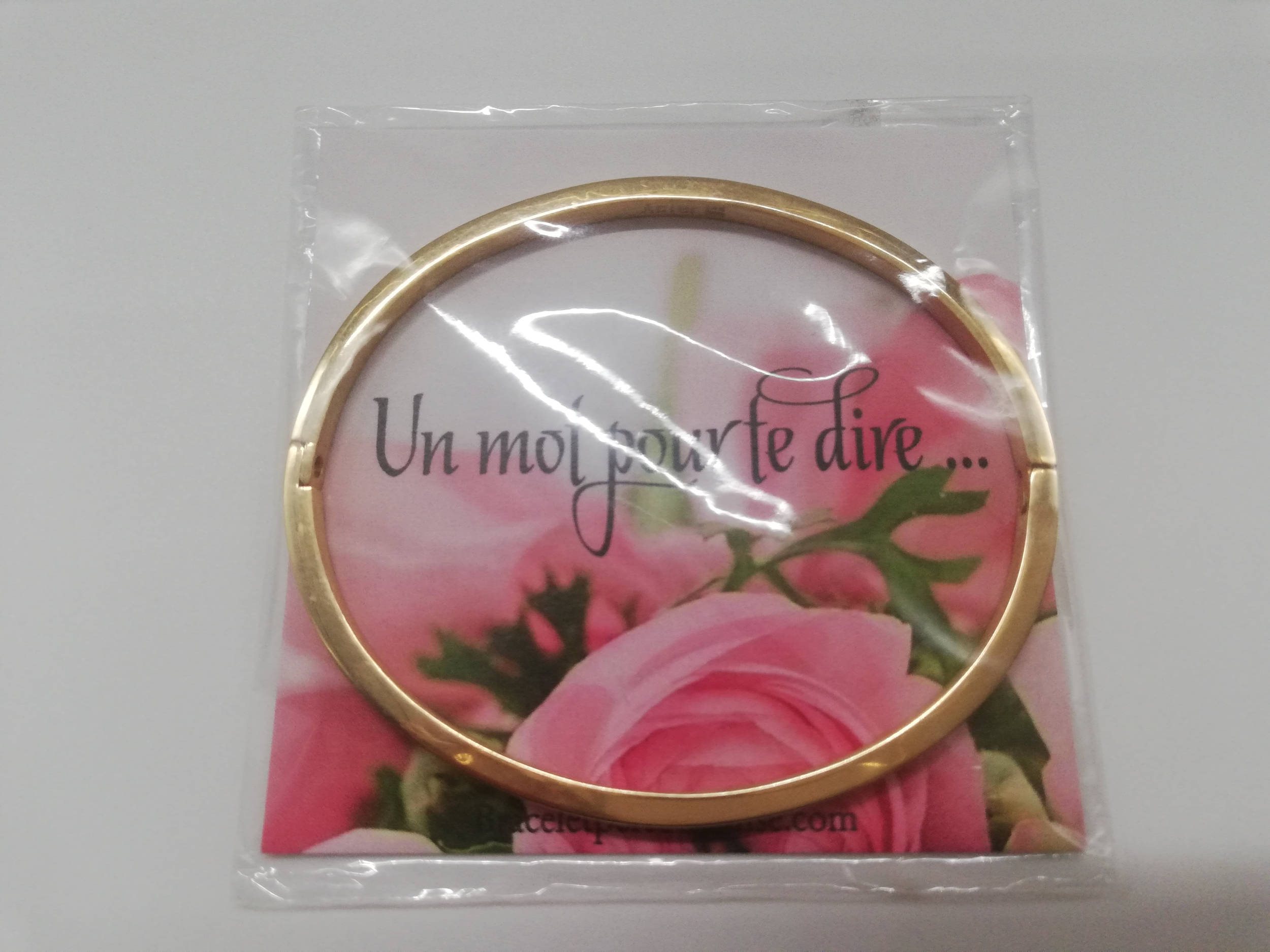 Cadeau anniversaire femme original bracelet personnalisé Joyeux Anniversaire