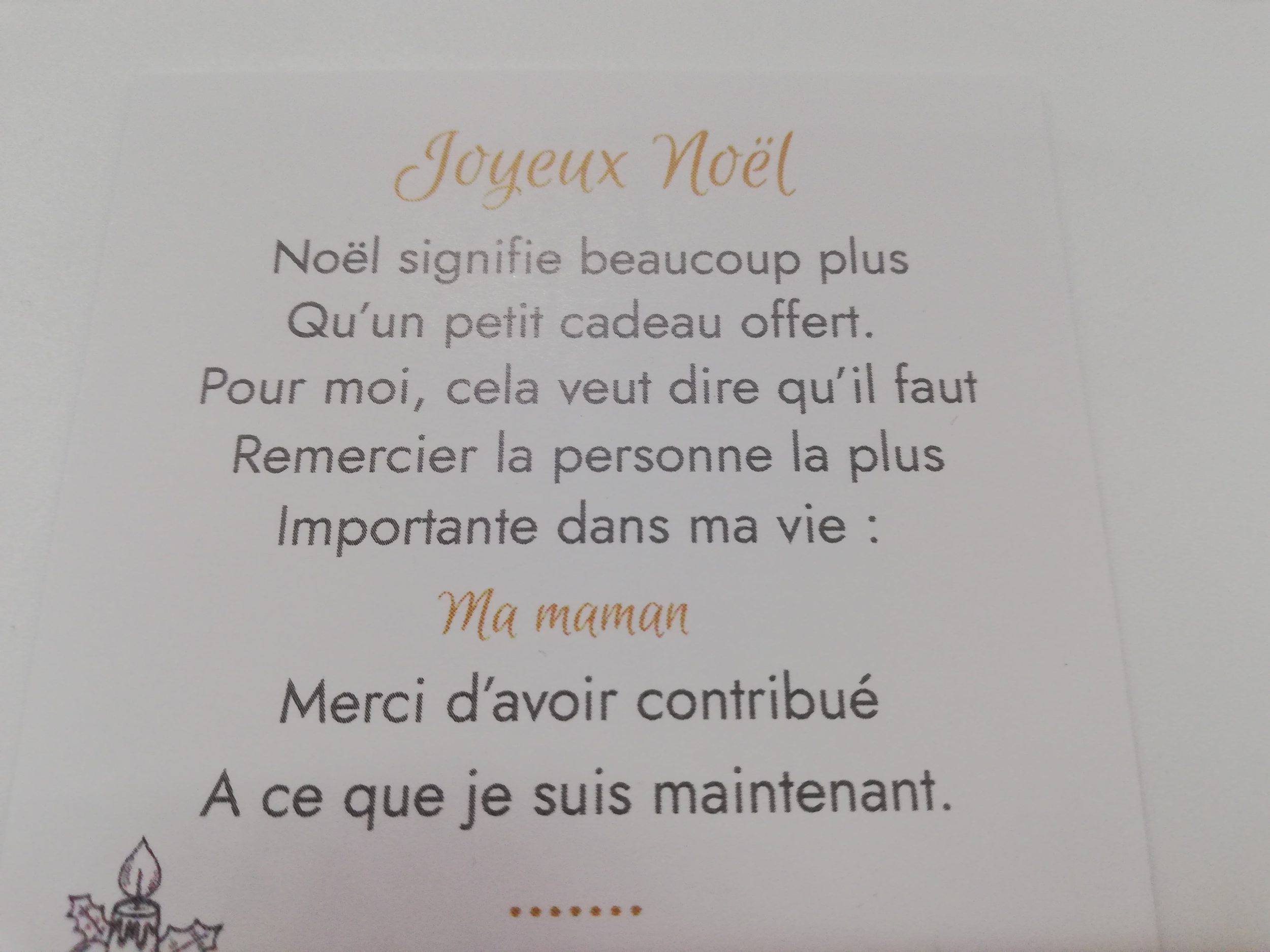 Cadeau noël mère bracelet personnalisé Maman, je t’aime