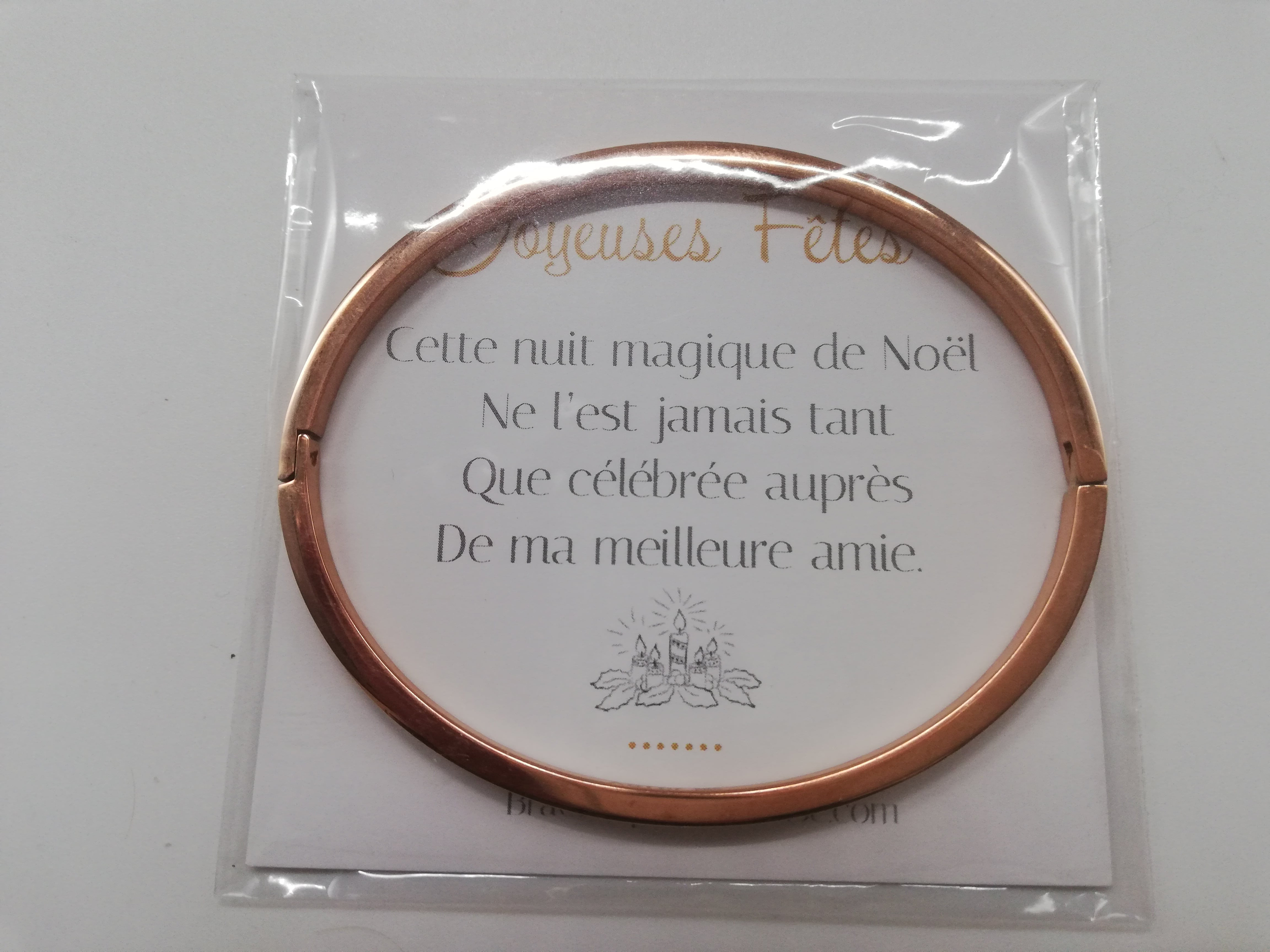 Cadeau pour sa copine noël bracelet personnalisé Les copines c’est la vie