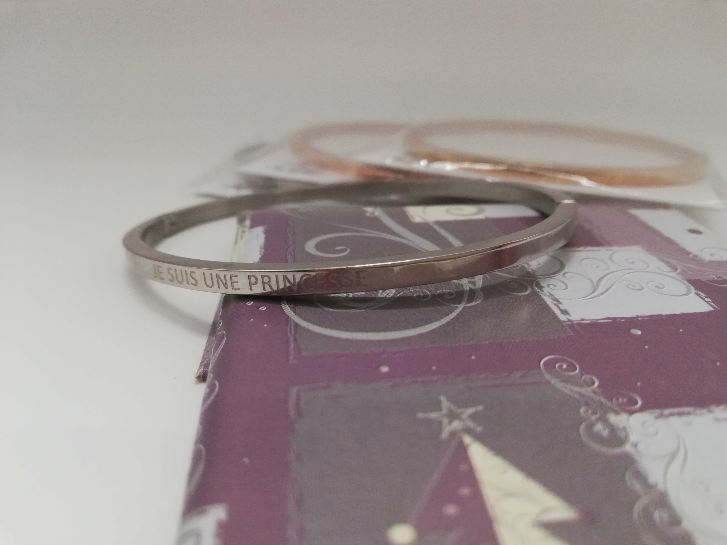 cadeau-noel-durable-bracelet-personnalise-je-suis-une-princesse-en-acier-inoxydable