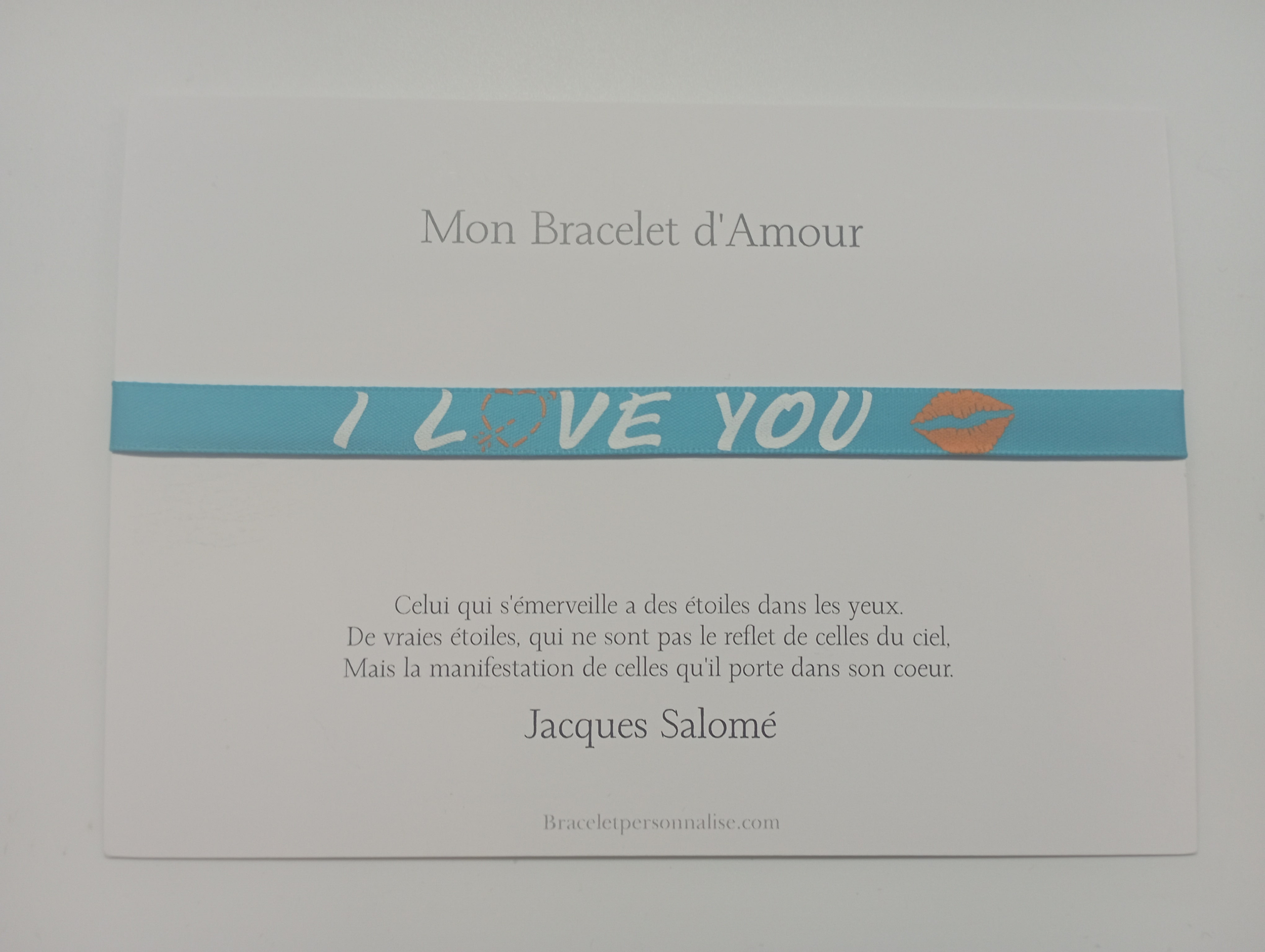 Bijou nouvel amour bracelet personnalisé