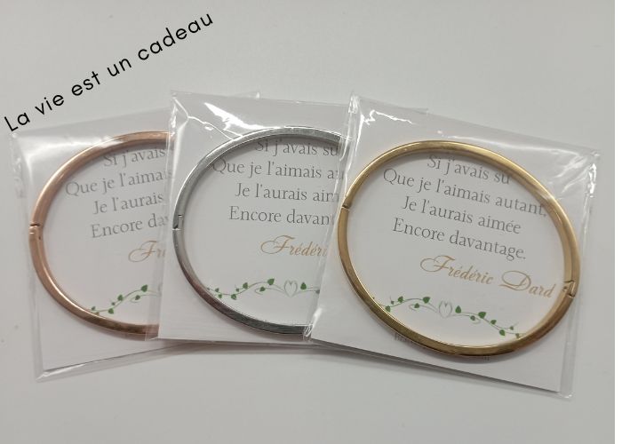 Cadeau surprise pour sa femme bracelet personnalisé