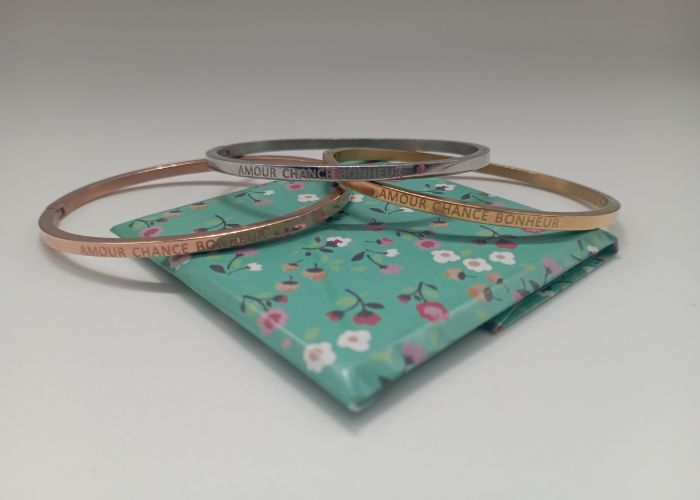 Bijoux trèfle à 4 feuilles bracelets personnalisés