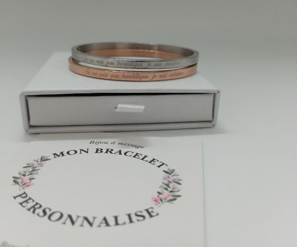 Cadeau femme rigolo bracelet personnalisé