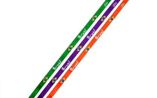 Bracelet brésilien vacances imprimé Brazil et drapeau Brésilien