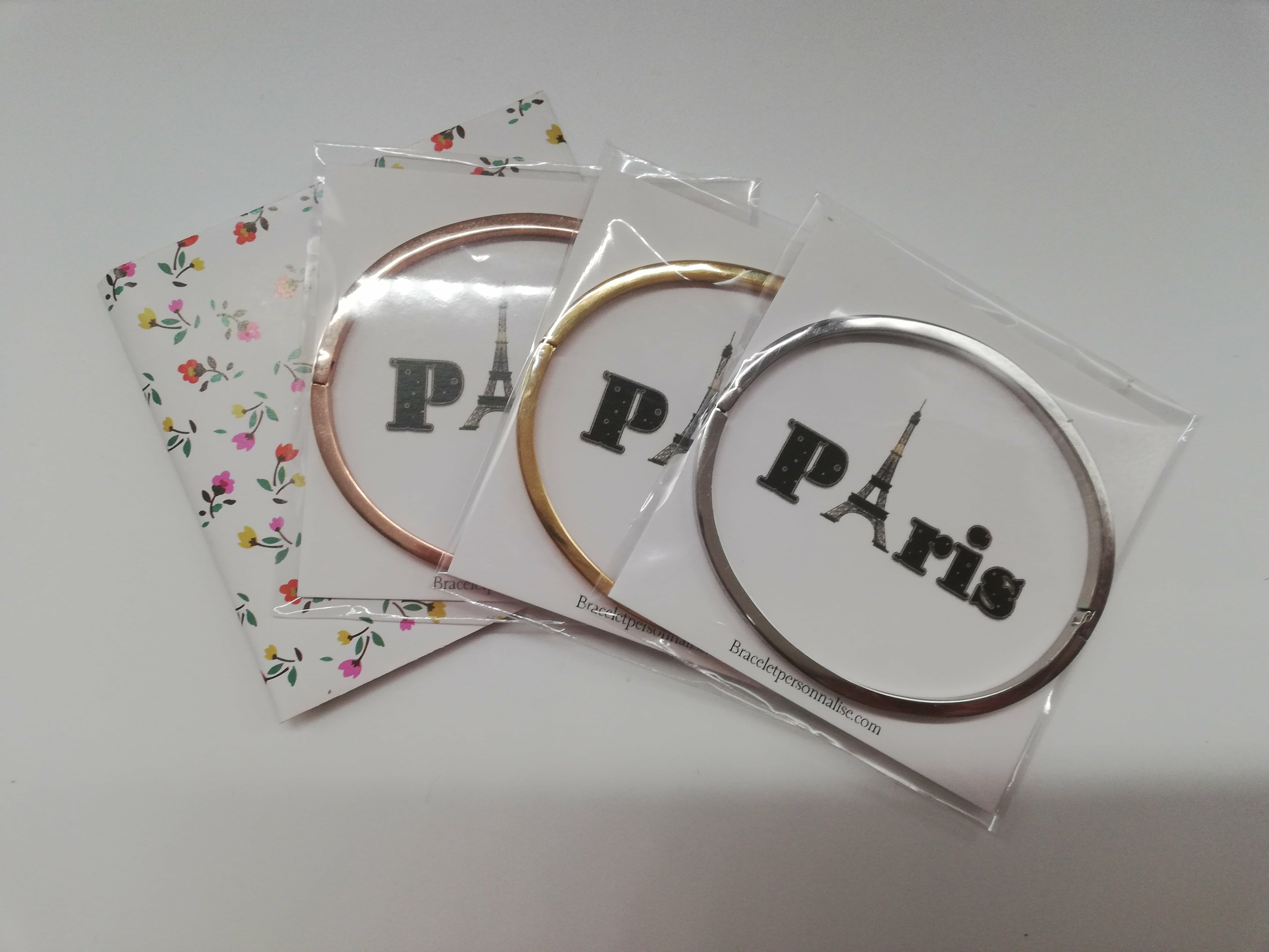 Cadeau souvenir Paris bracelet personnalisé Paris sera toujours Paris