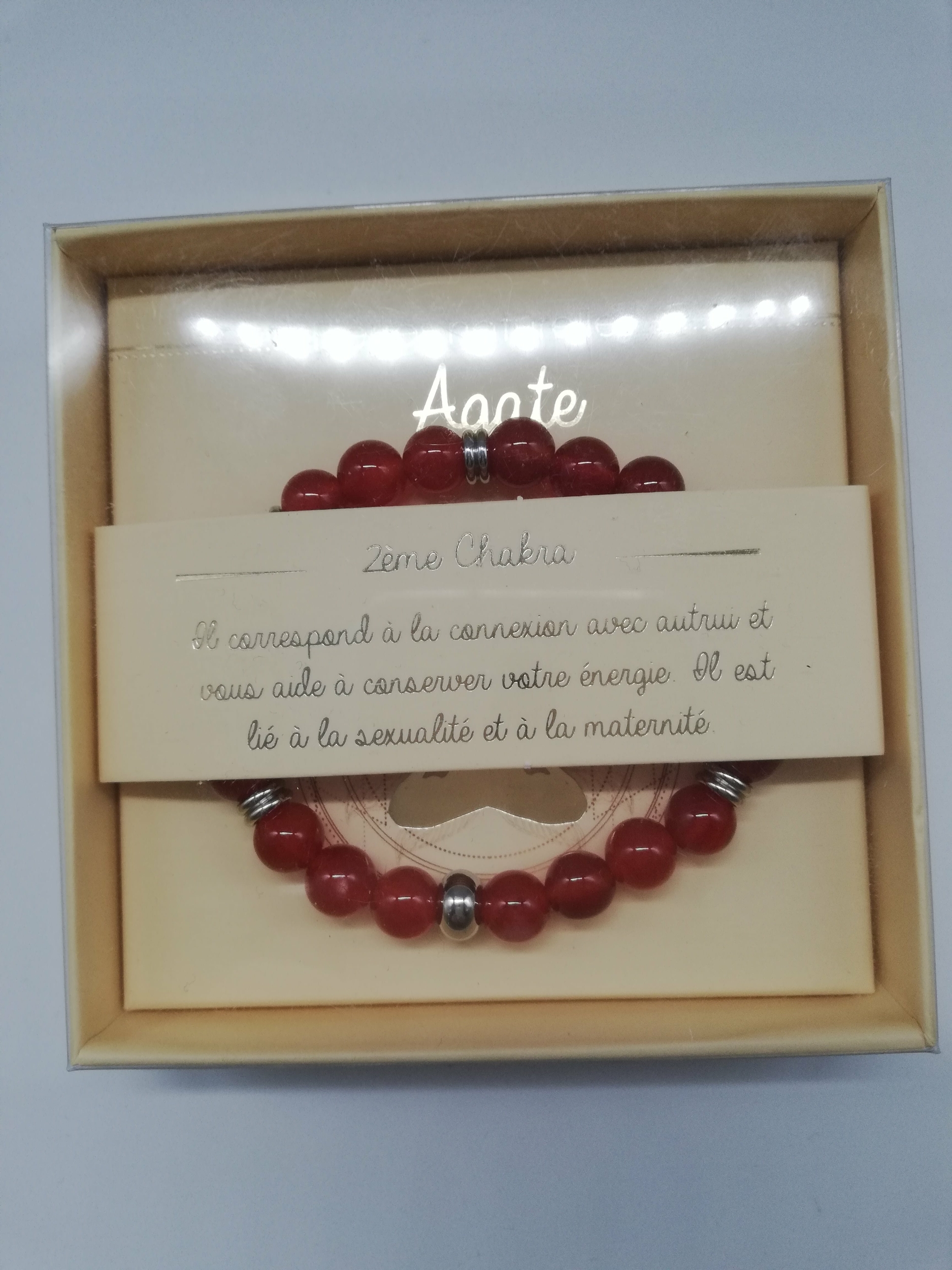 Cadeau femmes enceintes Bracelet en pierre naturelle Agate