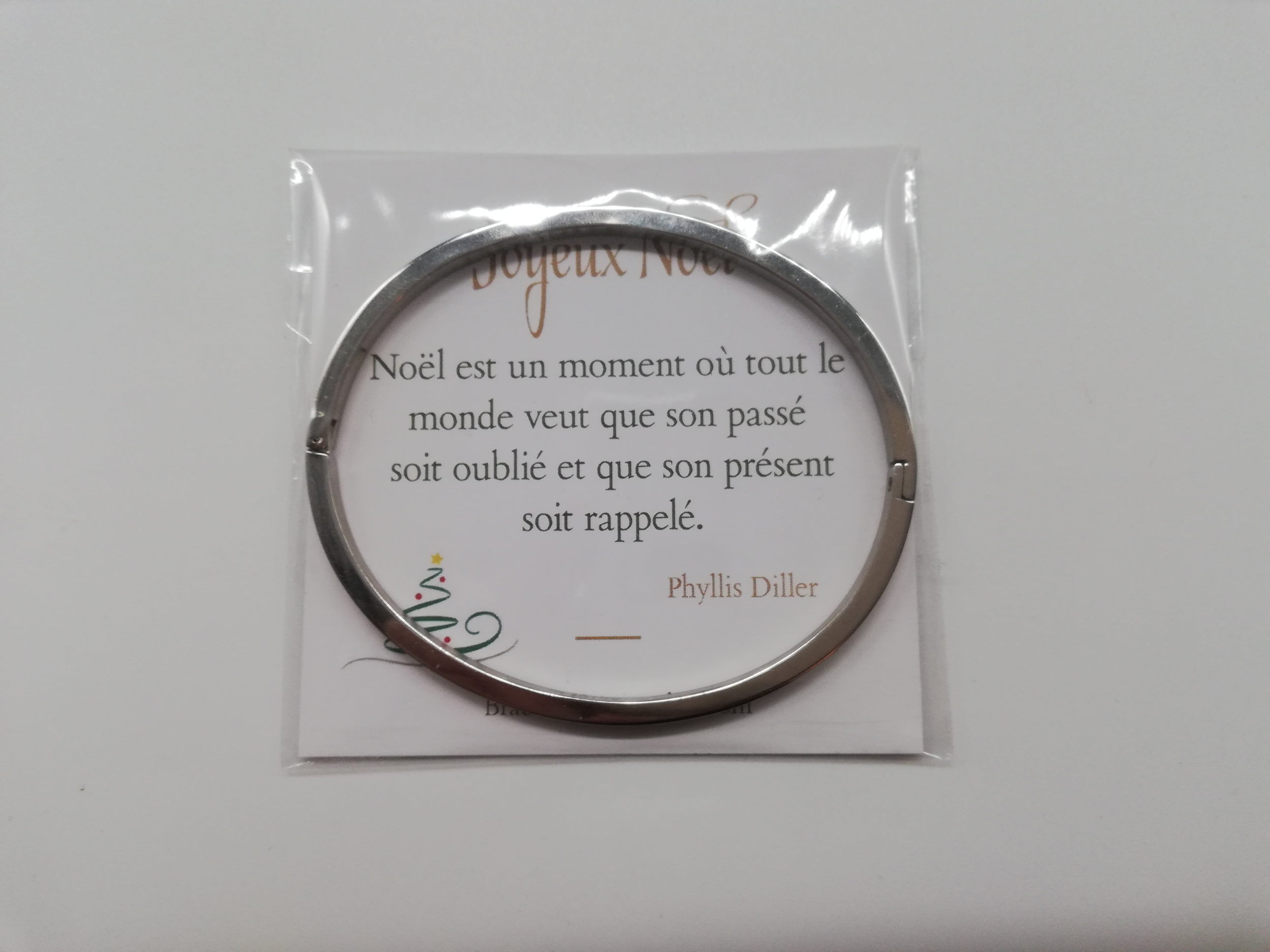 Petit cadeau surprise noël bracelet personnalisé La vie est faite de surprises