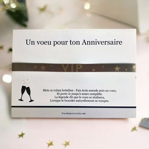 bracelet-tissu-avec-marquage-vip-kaki-cadeau-d-anniversaire