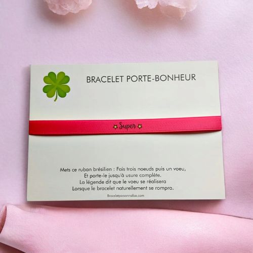 bracelet-ruban-tissu-fushia