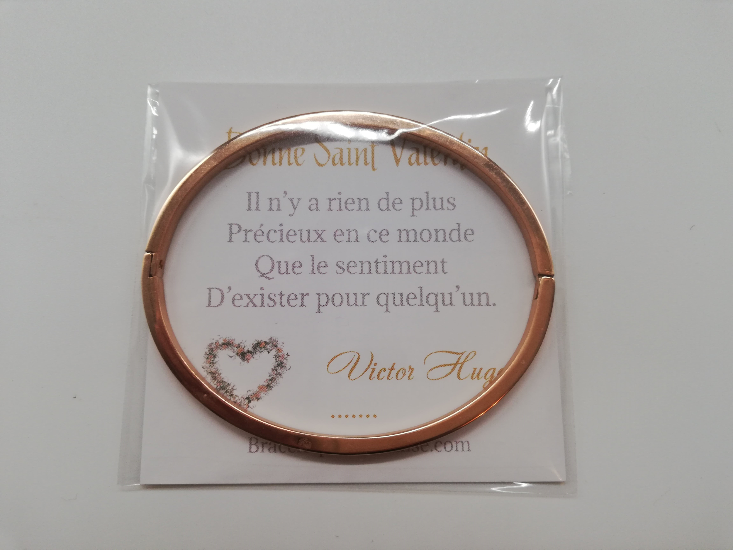 Bracelet femme st valentin personnalisé Toi + moi