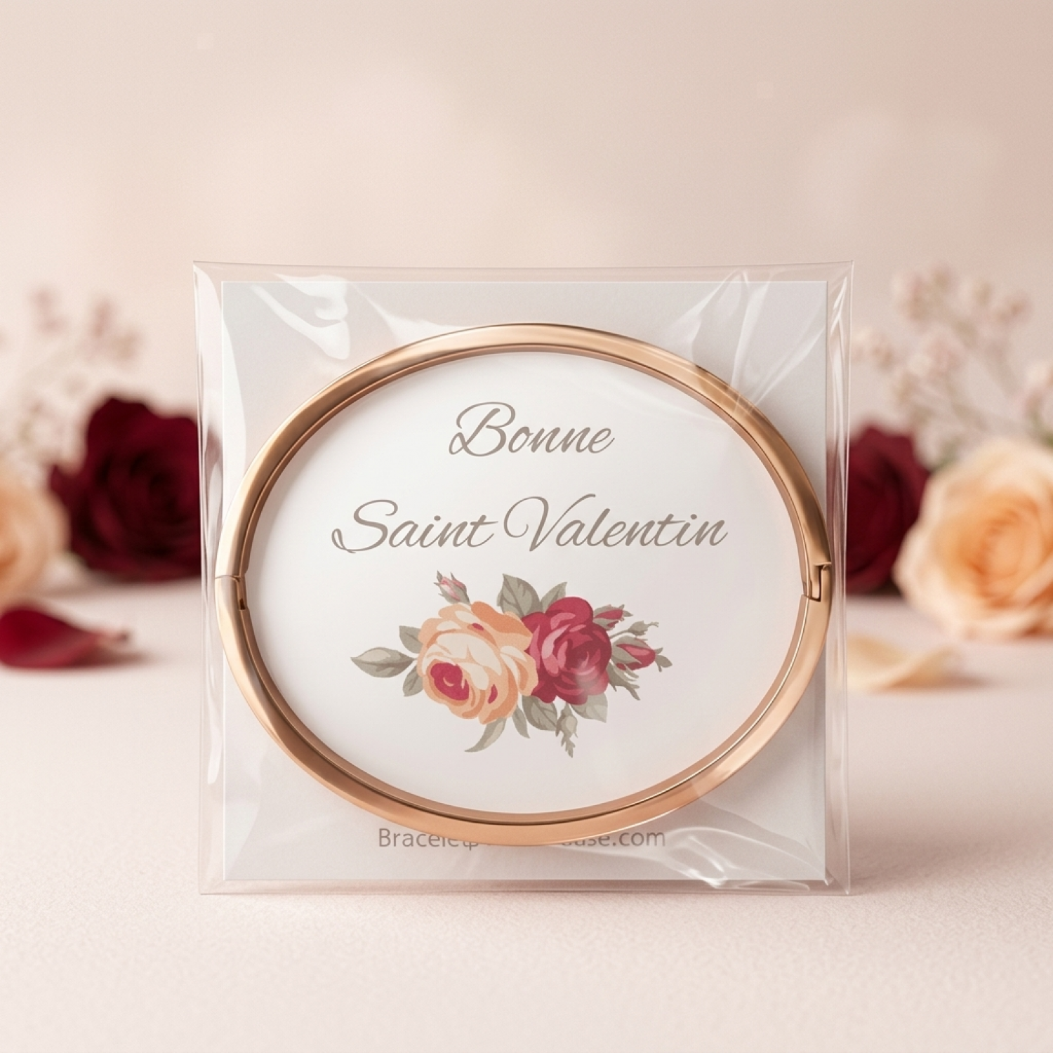 bracelet-acier-rose-femme