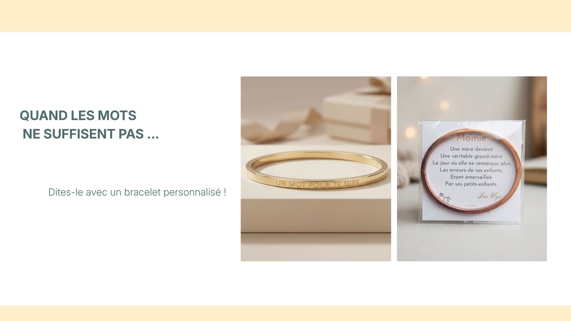 des bracelets personnalises pour toutes les occasions