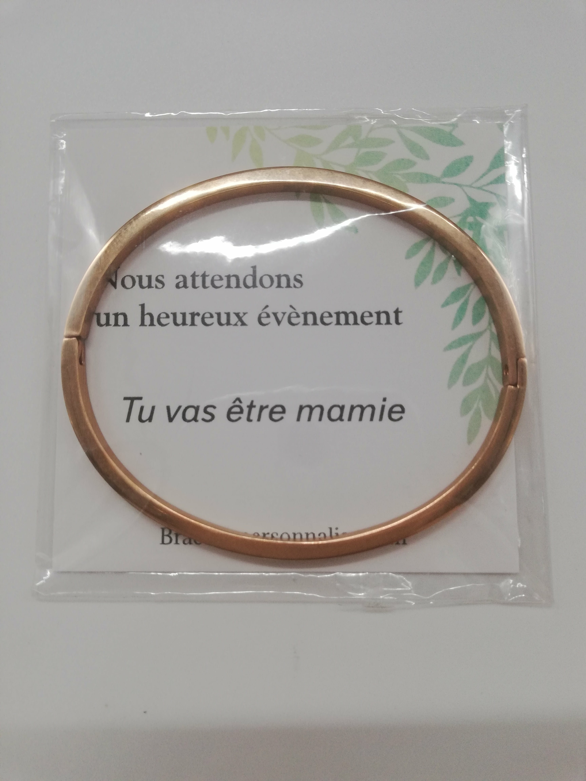 Bracelet personnalisé rose MARRAINE, MA REINE D'AMOUR