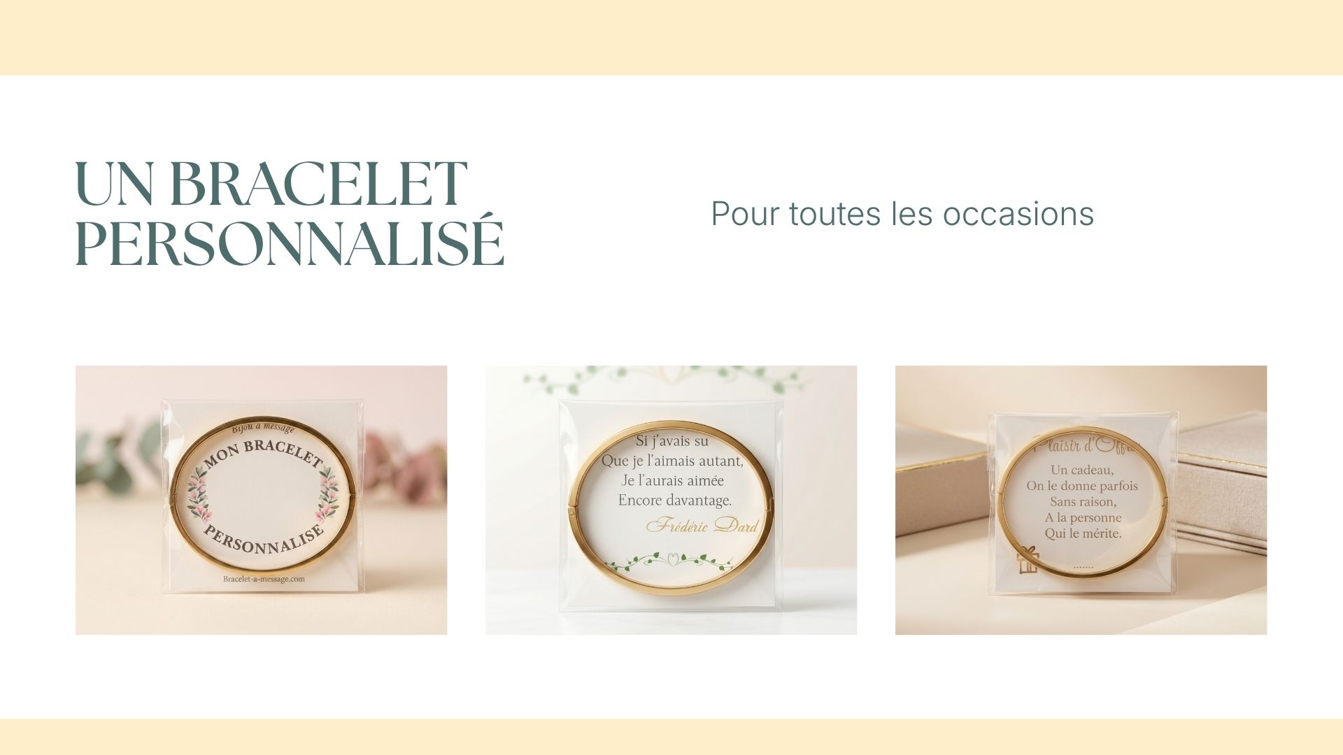un bracelet personnalise pour toutes les occasions