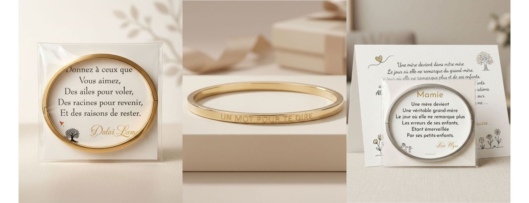 bracelets personnalises pour femme avec citation