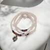 bracelet-plusieurs-rangs-quartz-rose-et-trefle-a-quatre-feuilles