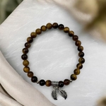 bracelet-femme-feuille-oeil-de-tigre-et-argent-925