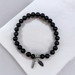 bracelet-femme-feuille-tourmaline-noire-et-argent-925