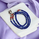 bracelet-plusieurs-rangs-lapis-lazuli-et-trefle-a-quatre-feuilles