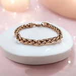 bracelet-en-maille-femme-acier-rose