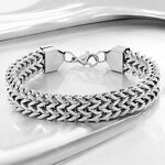 bracelet-maille-femme-argente