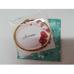 bijou pour ma fille avec carte message Je t'aime ornée de coeurs