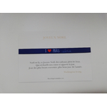 cadeau noel paris composé d'un bracelet I love Paris et d'une carte Joyeux noel avec une citation