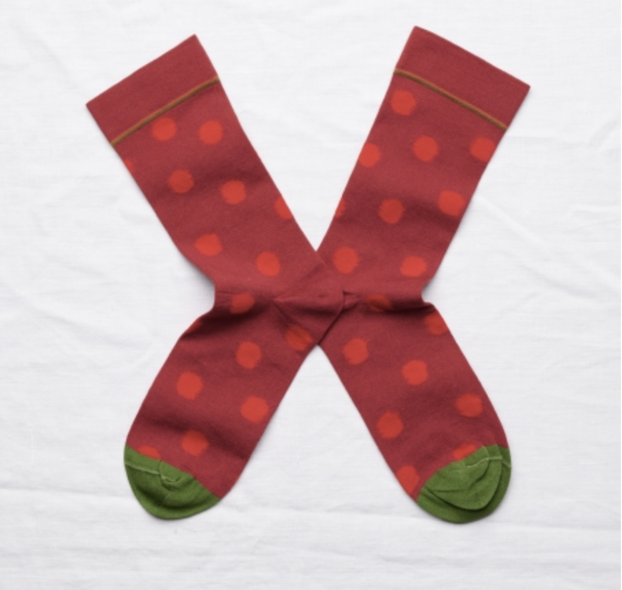 Bonne Maison_Nabis_Chaussettes pois incarnat_V01