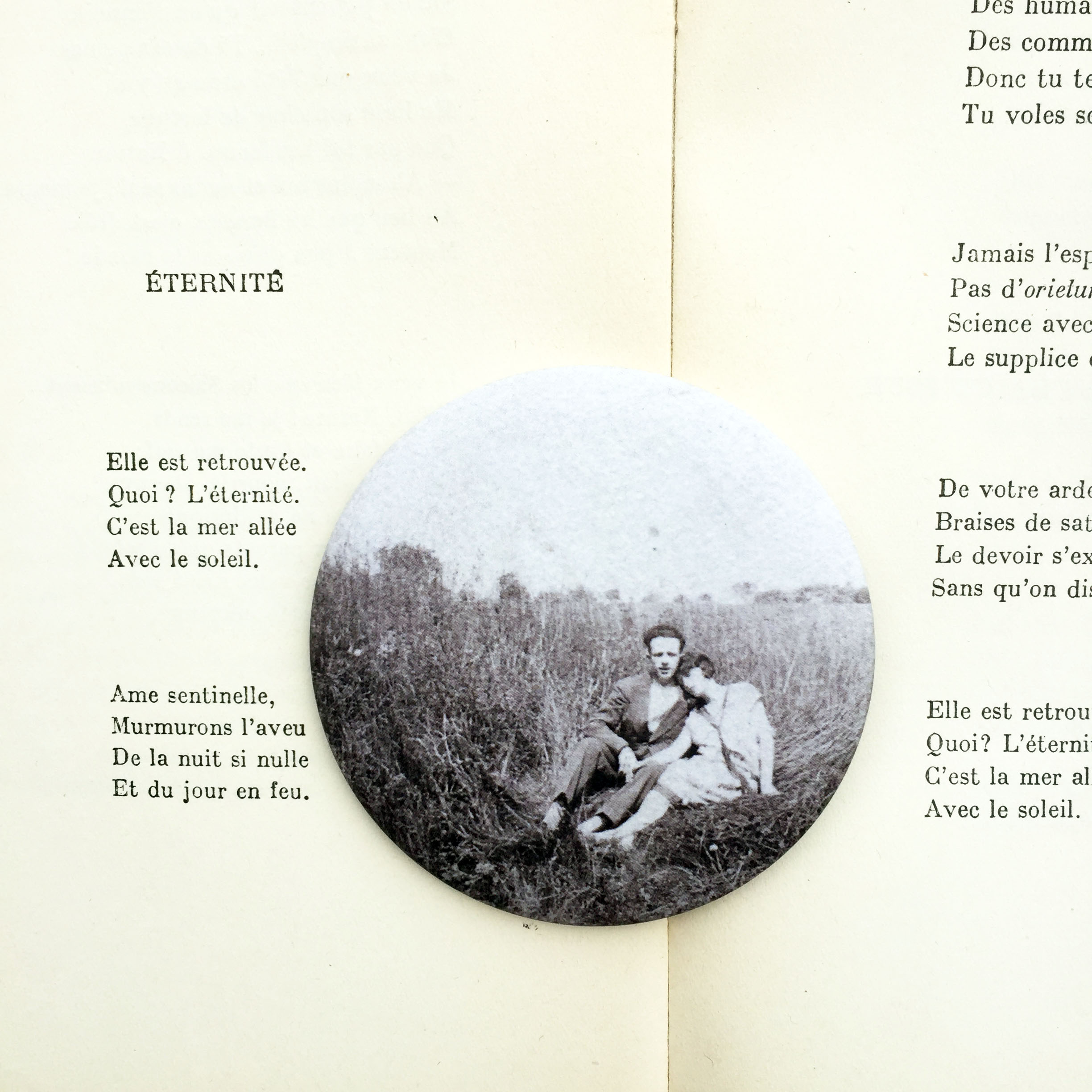 Miroir de poche “Les Amoureux sur l’herbe” Ø7,5cm