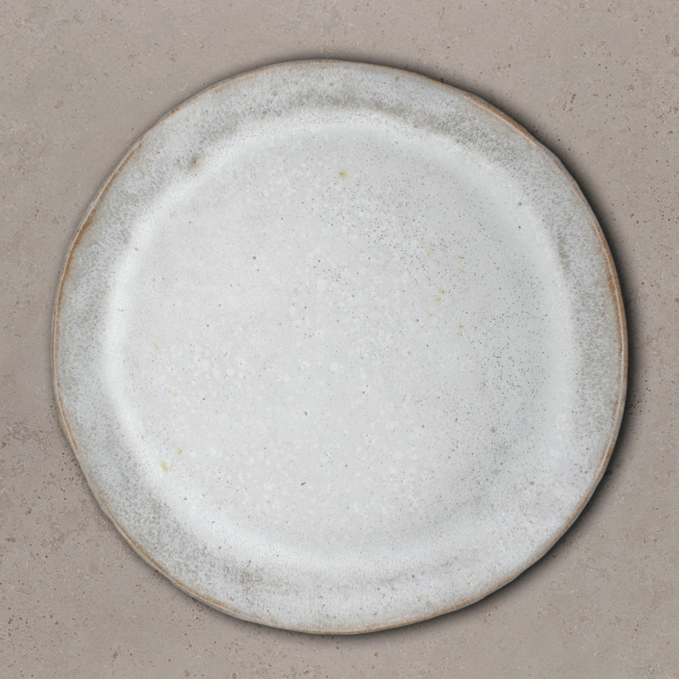 Assiettes plateaux en grès recolté D28cm