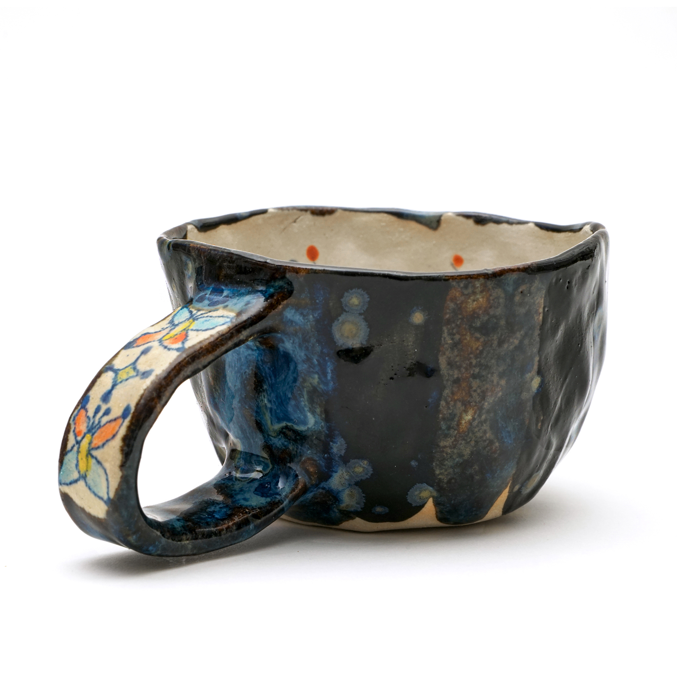 Tasse Soleil en grès dessiné