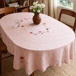 nappe-ancienne-lin-brodee-main-rose-poudre