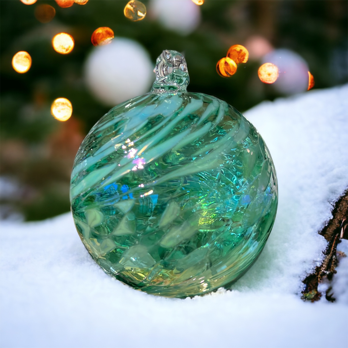 Boule de Noël en verre