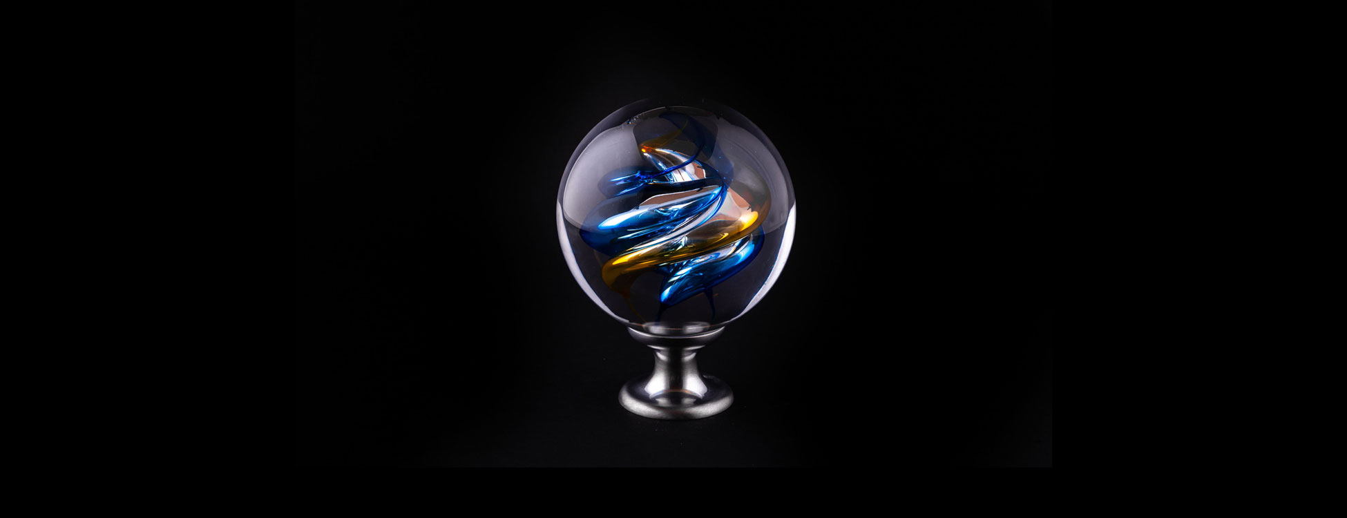 Boules d'escaliers en verre