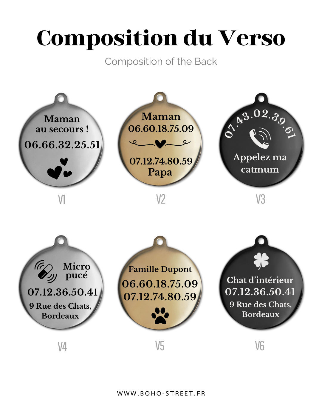 Verso motifs félins