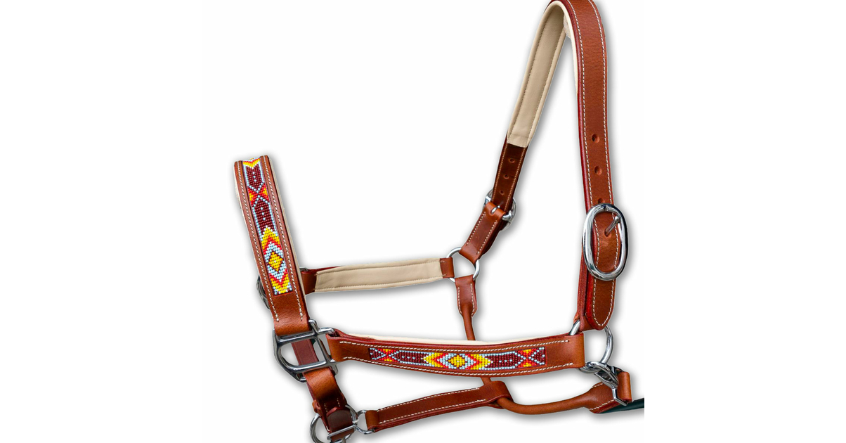 Licol D'exposition Harris - Argent Sterling Et Cuir - Mini Tête Cheval Sevrage
