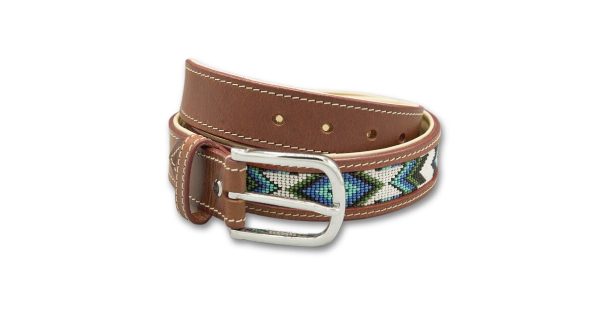 Ceinture Ethnique à Perles En Bois - Taille 80 Cm - Style Bohème Et Artisanal