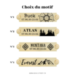 Motifs plaques collier