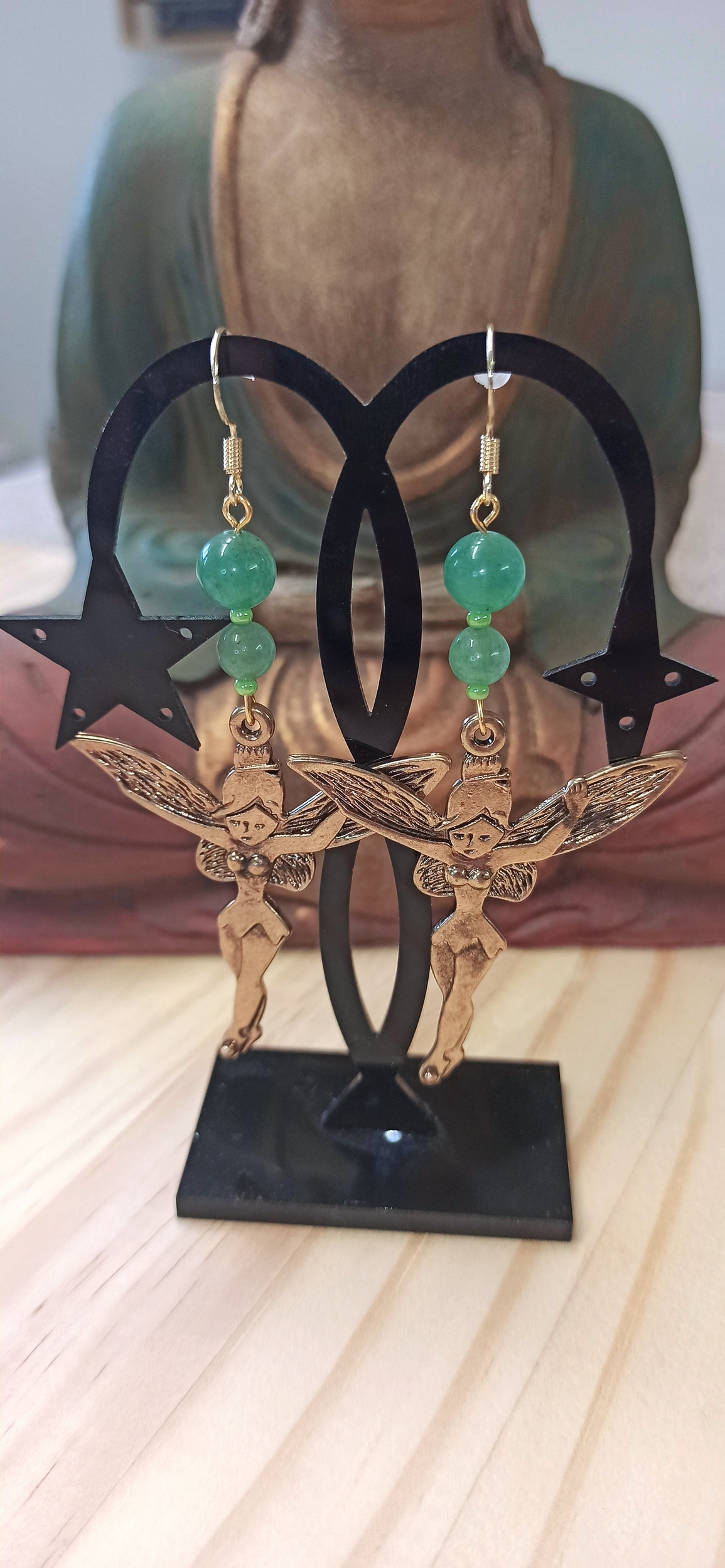 Boucles d\'oreilles Fée clochette la courageuse
