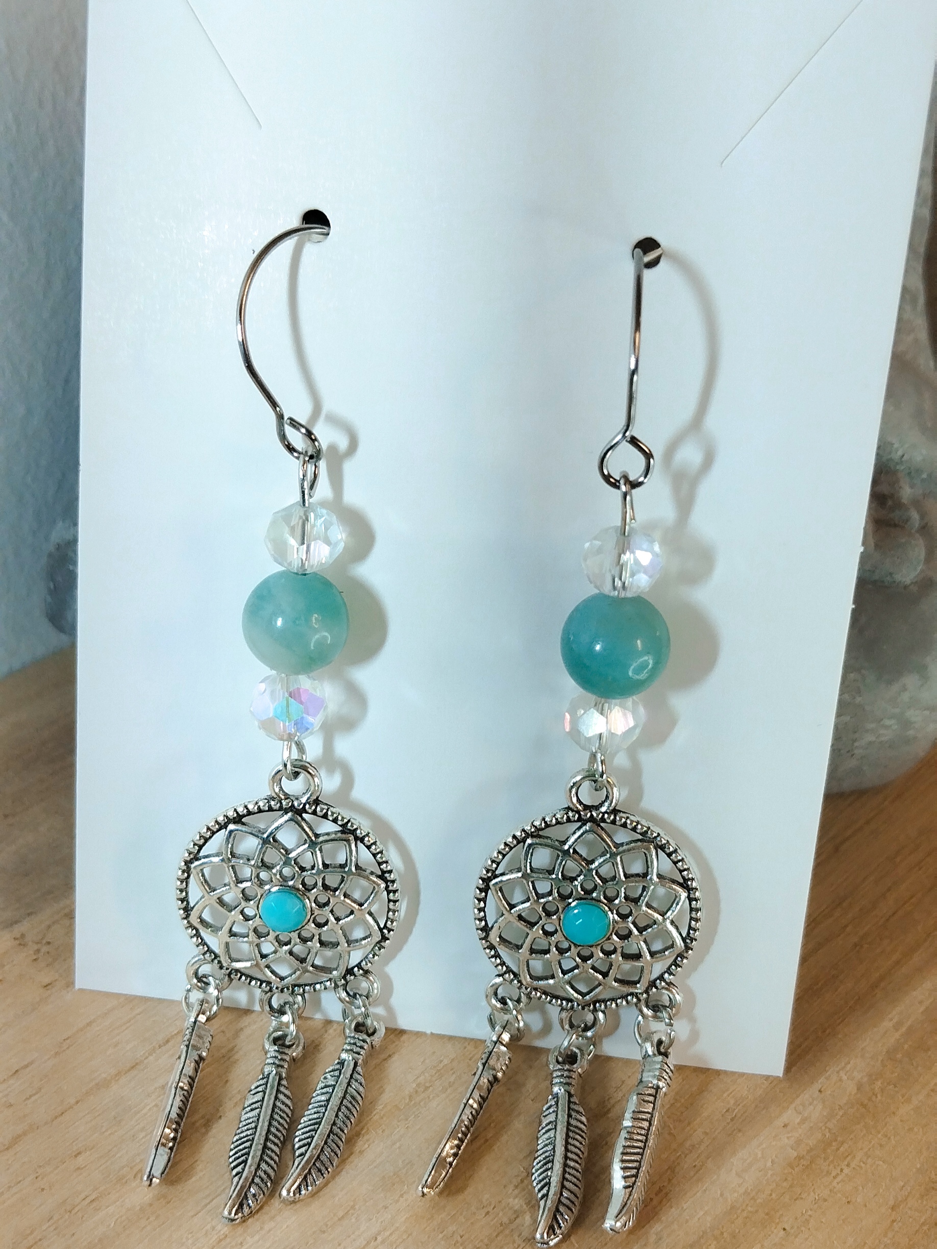 Boucles d\'oreilles Attrape rêve