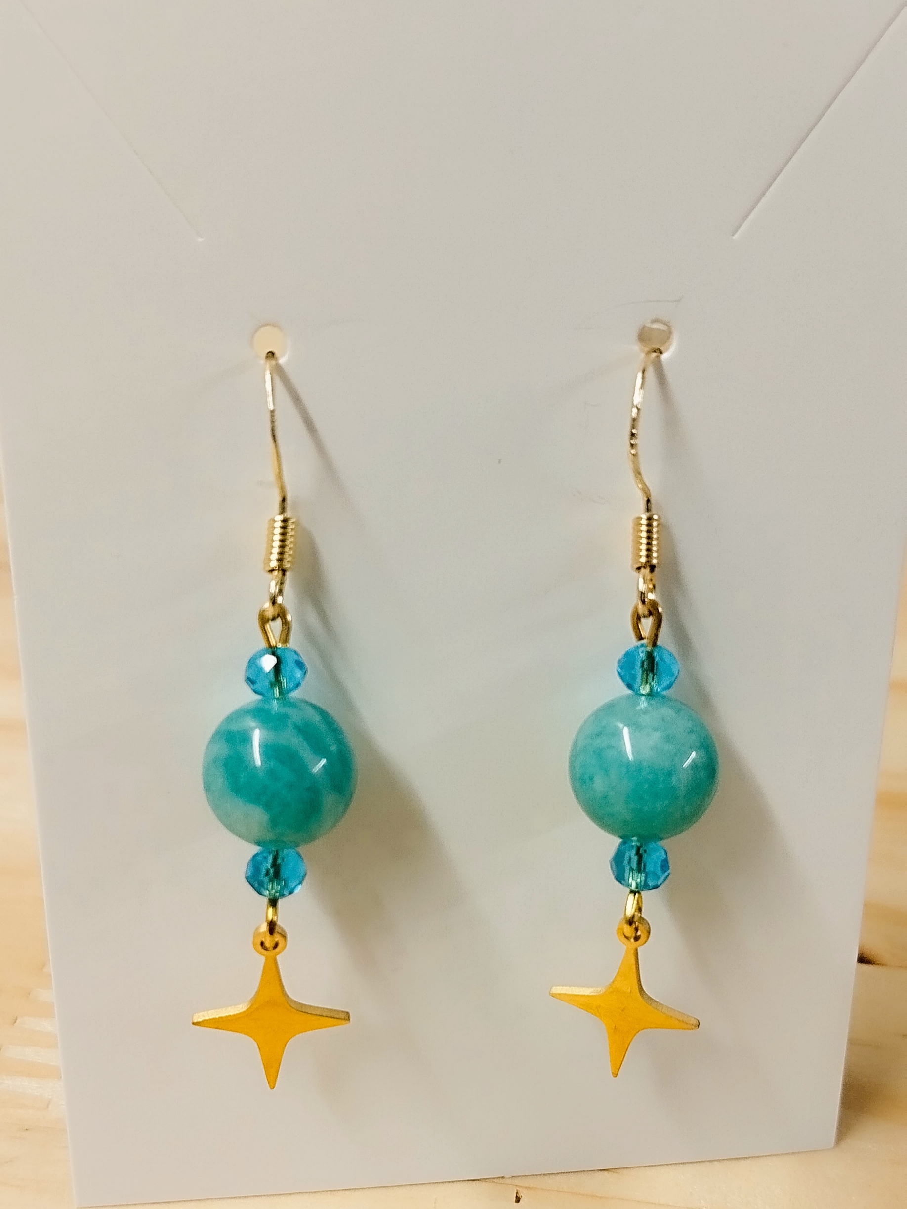 Boucles d\'oreilles étoile bonheur