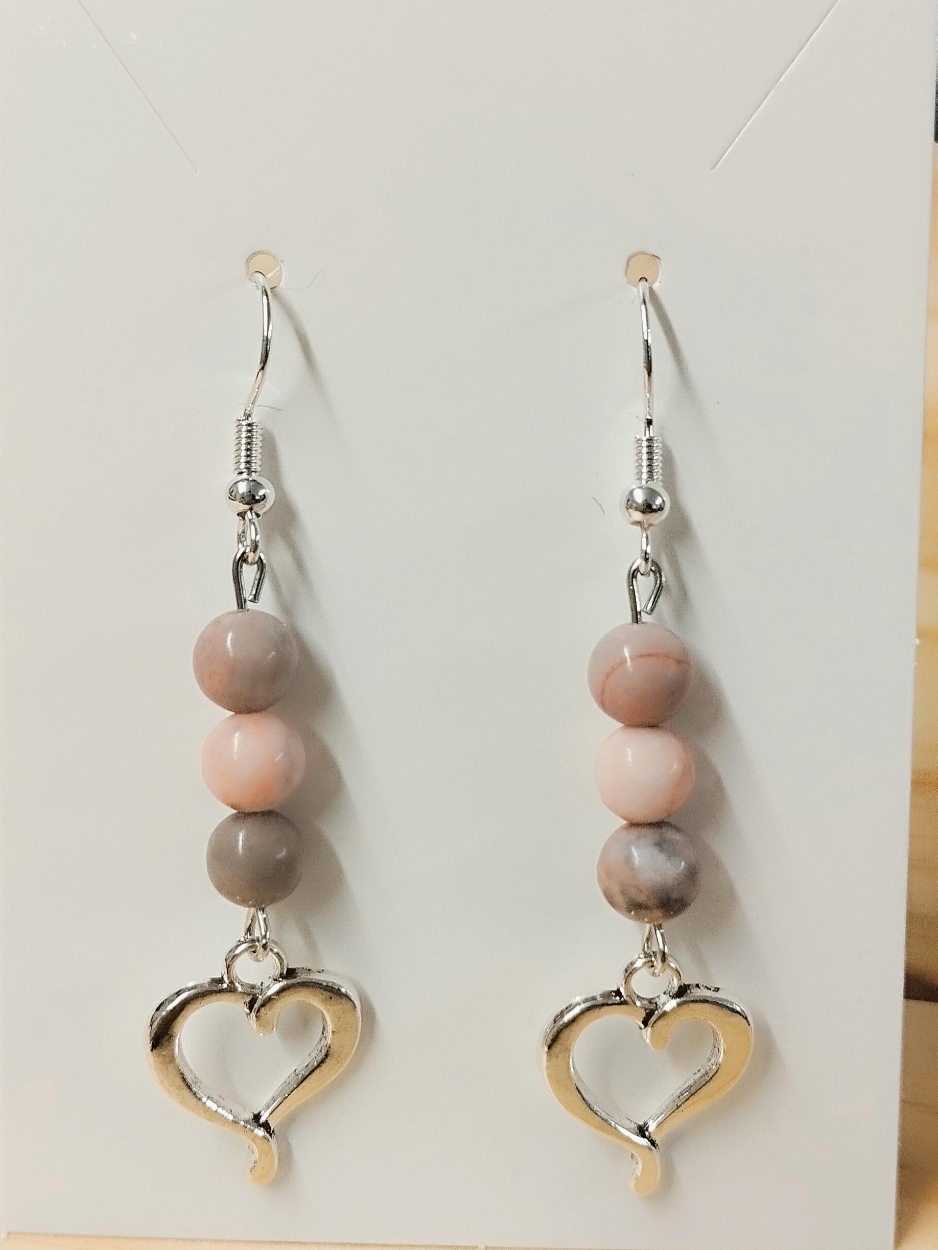 Boucles d\'oreilles Cœur sérénité