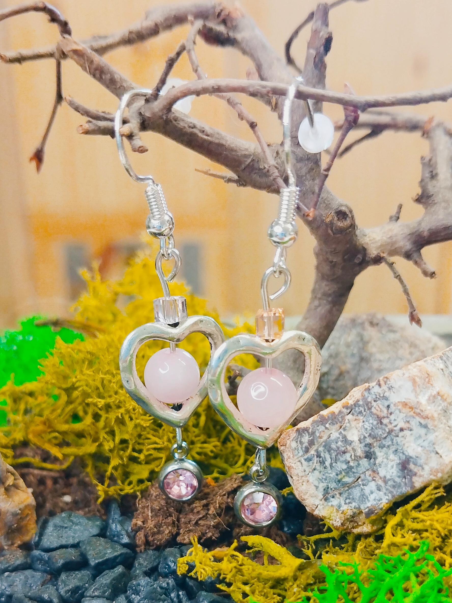 Boucles d\'oreilles en forme de cœur