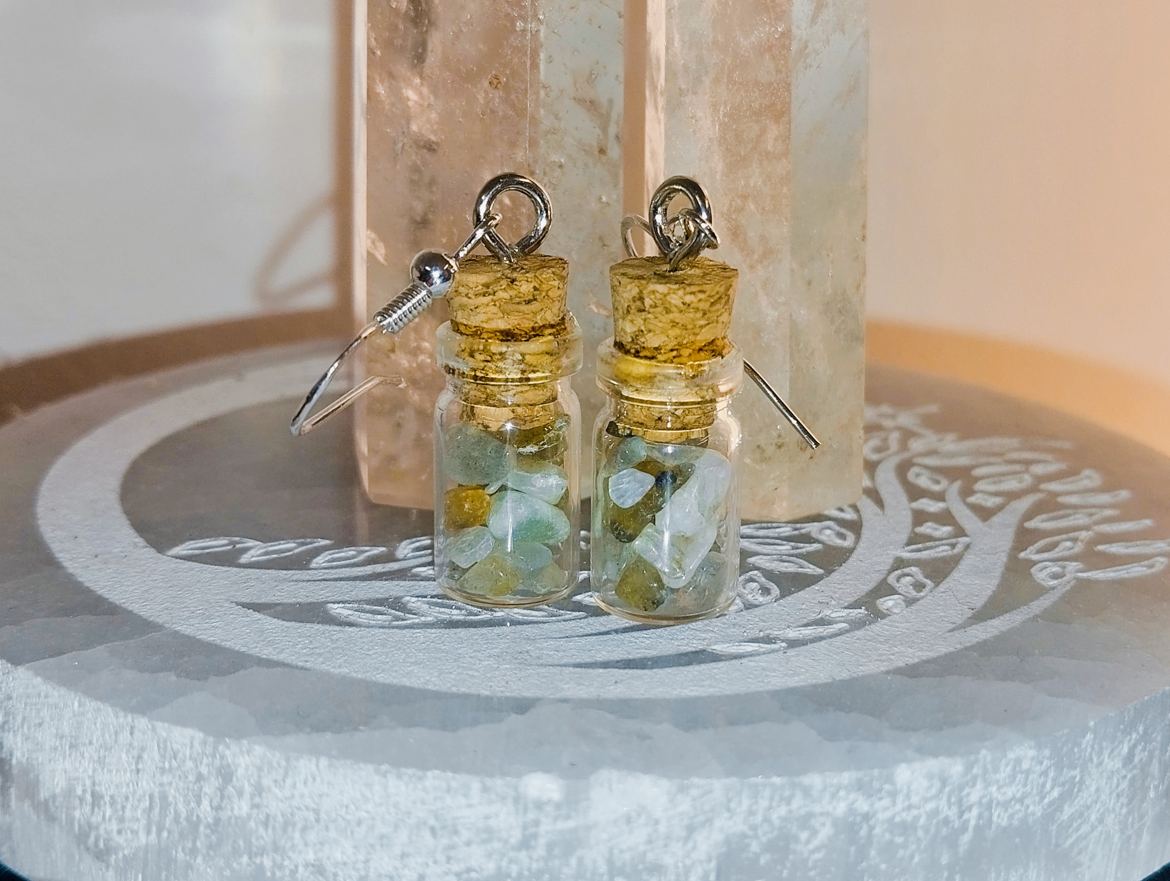 Boucles d\'oreilles petites fioles