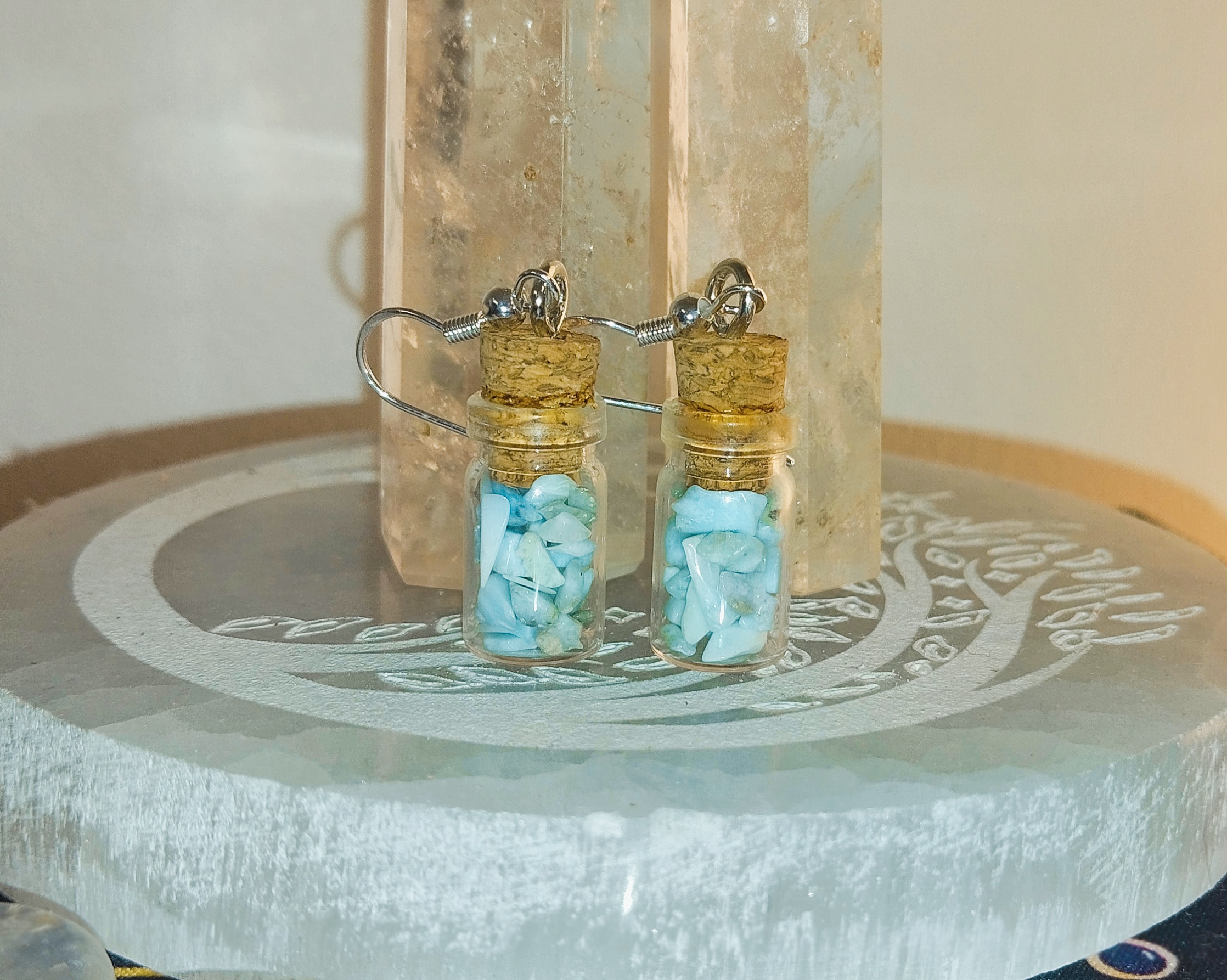 Boucles d\'oreilles Larimar