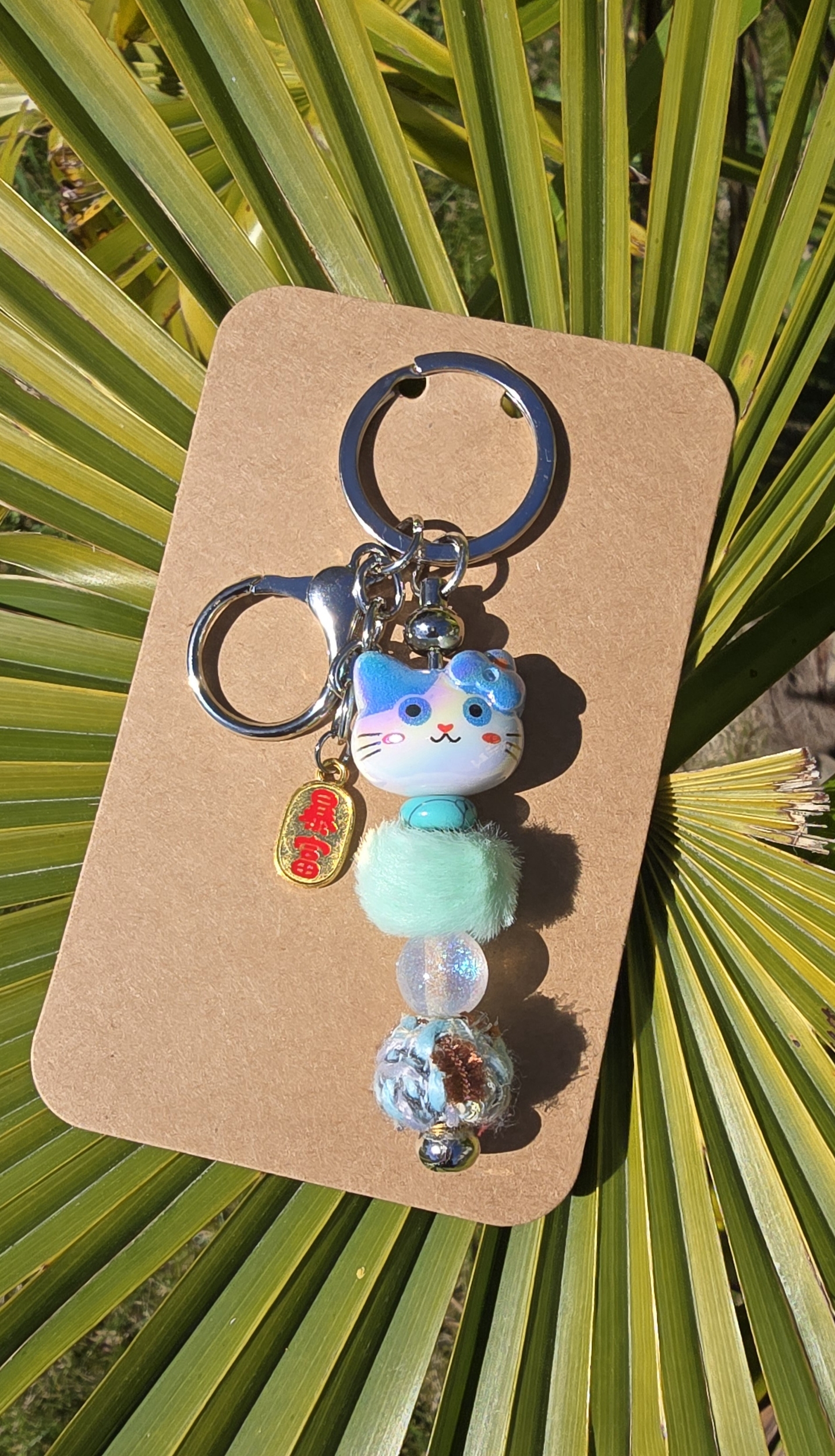 Porte clés chat Bleu Japonais